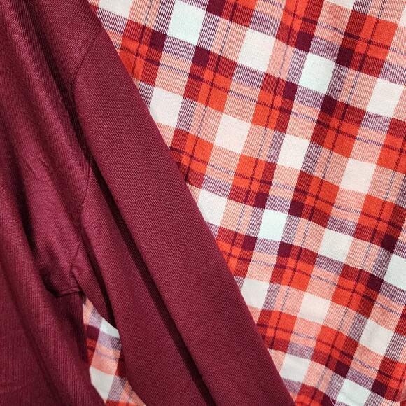 Jenni Pajama Set Lounge Wear Long Sleeve Top Flannel Jogger Style Bottoms XL - Picture 3 of 13